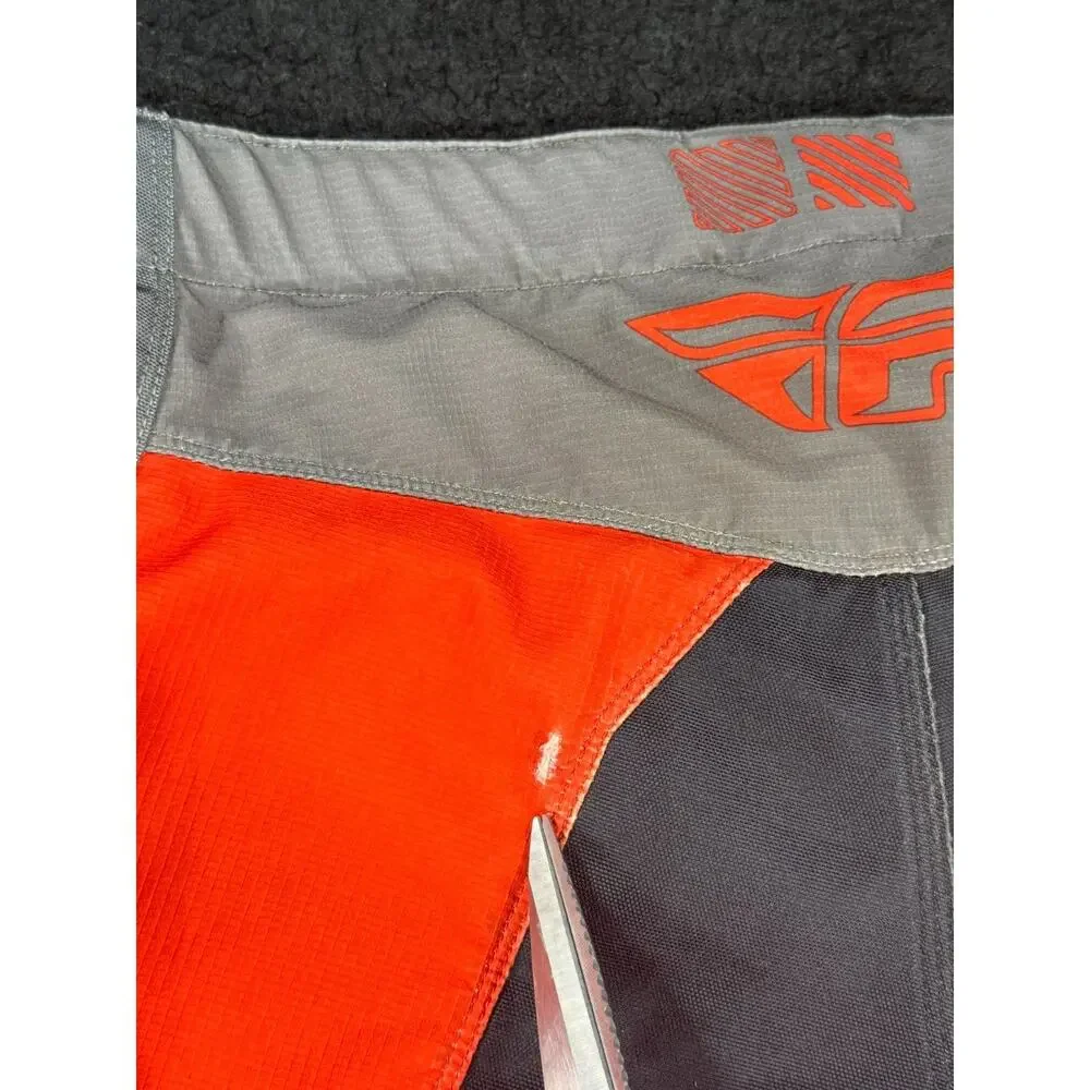 FLY Racing Pants Mens 38x29 Red Gray Kinetic Core Motorcross Padded Riding